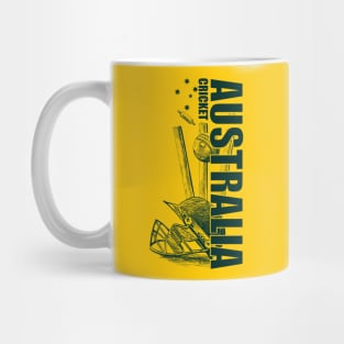 Australia Cricket Bat and Ball Game Mug